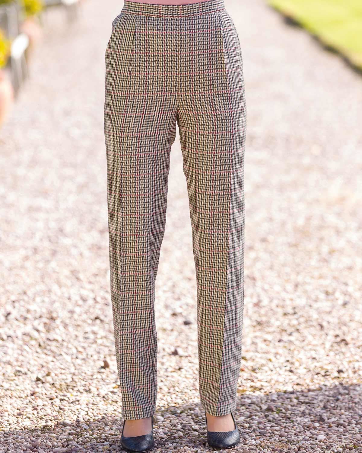 Ladies store plaid trousers